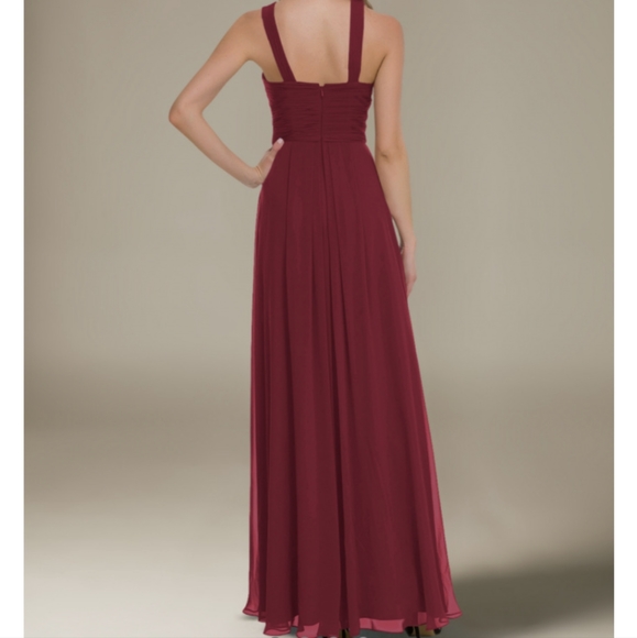 AW Vienna Bridesmaid Prom Formal Special Occasion Wedding Guest Dress, 16, Red - Picture 2 of 2